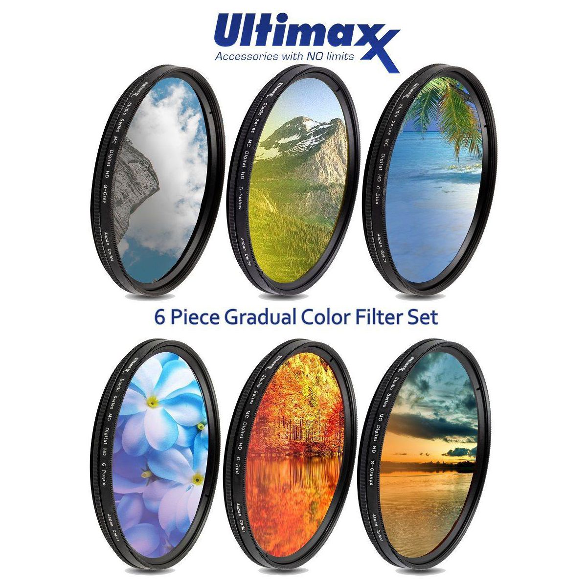 ULTIMAXX 6pc Gradual Color Filter Set 46mm - thumbnail 4