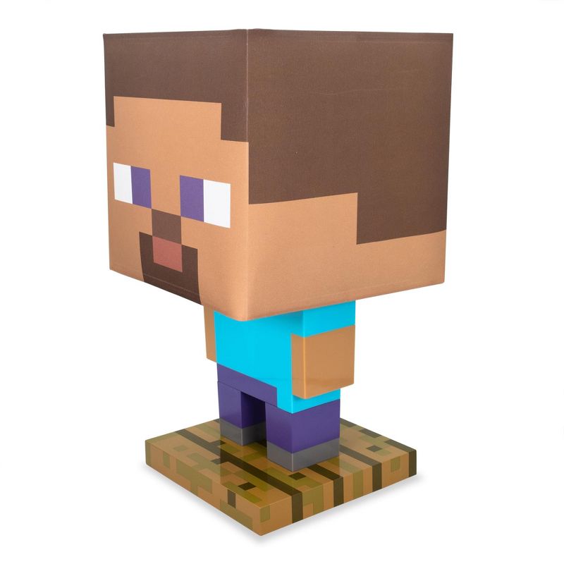 Ukonic Minecraft Steve Figural LED Desk Lamp Light | 13 Inches Tall, 4 of 7