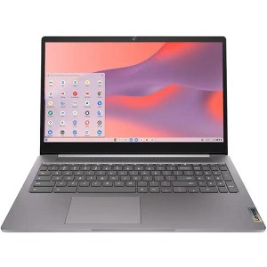Lenovo - IdeaPad 3i Chromebook 15.6" Full HD Laptop - Intel Celeron - 4GB Memory with 64GB eMMC Storage - Arctic Grey - 1 of 4