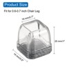 Unique Bargains Non-Slip Noise Reduction Chair Leg Protect Square Floor Pads 16 Pcs - 2 of 3