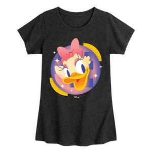 Girls' - Disney - Daisy Circle Fitted Short Sleeve Graphic T-Shirt - 1 of 4