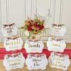 Kate Aspen Burgundy Blush Floral Party Decor Sign Kit (Set of 8) | 28513FW - 2 of 4