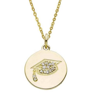Pompeii3 Diamond Graduation Pendant 14K Yellow Gold