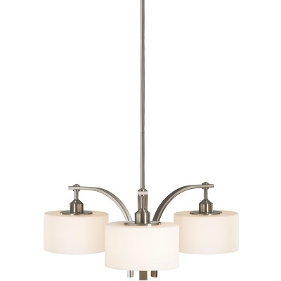 Sea Gull Lighting Sunset Drive 3-Light Kitchen 27" Chandelier, Brushed Steel F2403/3BS