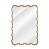 Racxily 24x36 Inch Wavy Rectangle Mirror, Solid Wood Frame Decorative Wall Mirror for Living Room & Bedroom - 2 of 4