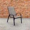 Courtyard Casual Santa Fe Aluminum Sling Chair  Set of 4 - 2 of 4