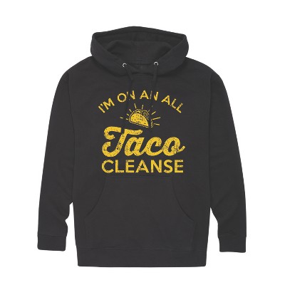 Men's - Instant Message - All Taco Cleanse Graphic Fleece Pullover Hoodie