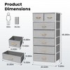 Pellebant Vertical Storage Dresser 7-drawer Chest Closet Organizer Unit for Bedroom - 2 of 4