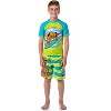 Scooby-Doo Boys' Character Surfing Scooby Rashguard Shirt Swim Top Green - 2 of 4