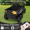 24V 4WD Electric Dump Truck with Remote Control, 2 Seater Kids Ride On Car, Music Player & LED Lights, Birthday Gift for Ages 3+ - 3 of 4