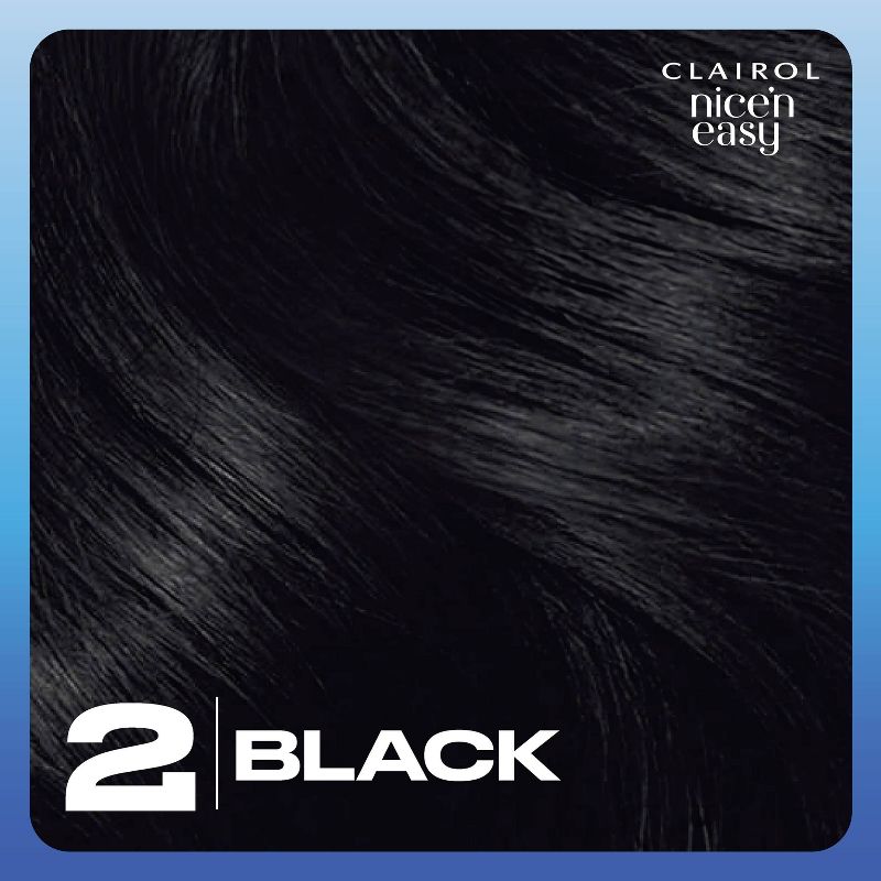 Clairol Nice'n Easy Permanent Hair Color Cream Kit - Black, 3 of 10