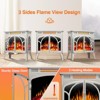 R.W.FLAME Electric Fireplace Heater with Remote, 24'' Portable Infrared Fireplace Stove with Multiple 3D Flame, Adjustable Brightness - 4 of 4