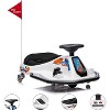 24V Kids Electric Drift Kart with 360° Spinning & Music - Dual Speed Modes, Parent Remote Control & Safety Frame for Ages 3-8 - 4 of 4