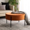 Lisbon Round Cocktail Ottoman  - Safavieh - 2 of 4