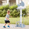 Safstar 4-in-1 Toddlers Basketball Hoop with Basketball Soccer Golf and Ring Toss Game - 4 of 4