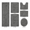 Lux Premium 100% Cotton Tufted Solid Reversible 6 PC Bath Rug Set – Ultra-Soft, Water-Absorbent, Durable, Machine Washable Bathroom Rug - 2 of 4