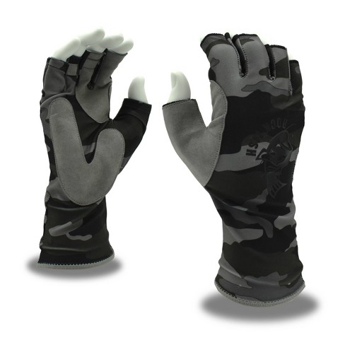 StrikeMaster Heavyweight Fishing Gloves - Medium - Black