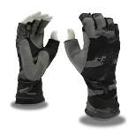 Cordova Safety Products Rock Fish Half-Finger Guide Gloves - Gray/Black