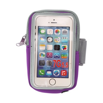Unique Bargains Classical Arm Phone Holder with Zipper 1 Pc