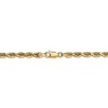 Black Bow Jewelry 4mm, 14k Yellow Gold, D/C Quadruple Rope Chain Bracelet - 3 of 4