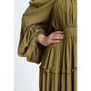 ELOQUII Women's Plus Size Tiered Ruffle Maxi Dress - 4 of 4