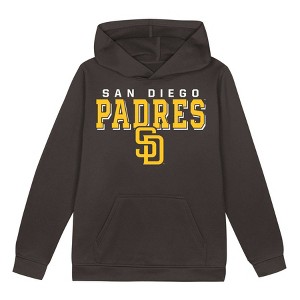 MLB San Diego Padres Boys' Poly Hooded Sweatshirt - 1 of 1