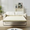 NicBex Modern Convertible Sleeper Chair,Folding Sofa Bed with Wooden Frame,Couches Covered in Chenille Fabric for Living Room,Beige - 2 of 4