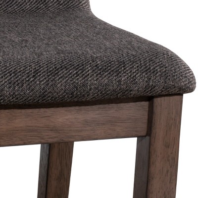 Renmark Brushed Gray Adjustable Wood Counter Stool