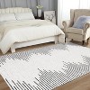 Living room bedroom carpet,diamond striped area carpet, modern office carpet,striped farmhouse carpet - 3 of 4