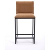 NicBex 26" Bar Stools Set of 2,Counter Height Bar Stools with Metal Frame,Linen Bar Chairs with Footrest,Stool Chair for Kitchen Island,Dining - 2 of 4