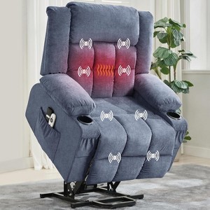 Coucheta Power Lift Recliner with Massage & Heat -  USB  Charging, 350 lb Capacity, Cup Holders - 1 of 4