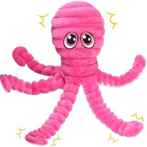 Prime Pets Dog Toys for Large Dogs, 27¡± Extra Large Plush Octopus Dog Toy, Squeaky Dog Toys, Tug of War Pet Toy for Small Medium Large Dogs, Rose Red - 1 of 1