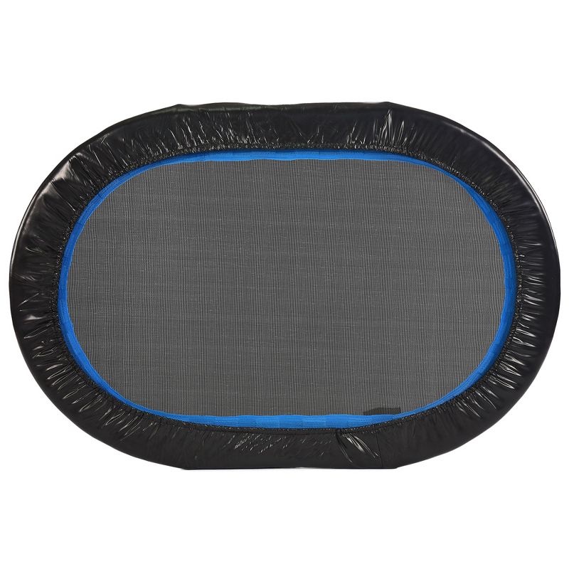 Stamina Oval Fitness Rebounder Trampoline for Home Gym Cardio Exercise Workouts Supports Up to 250 Pounds & Takes Up a 45" by 33", Black/Blue, 3 of 8