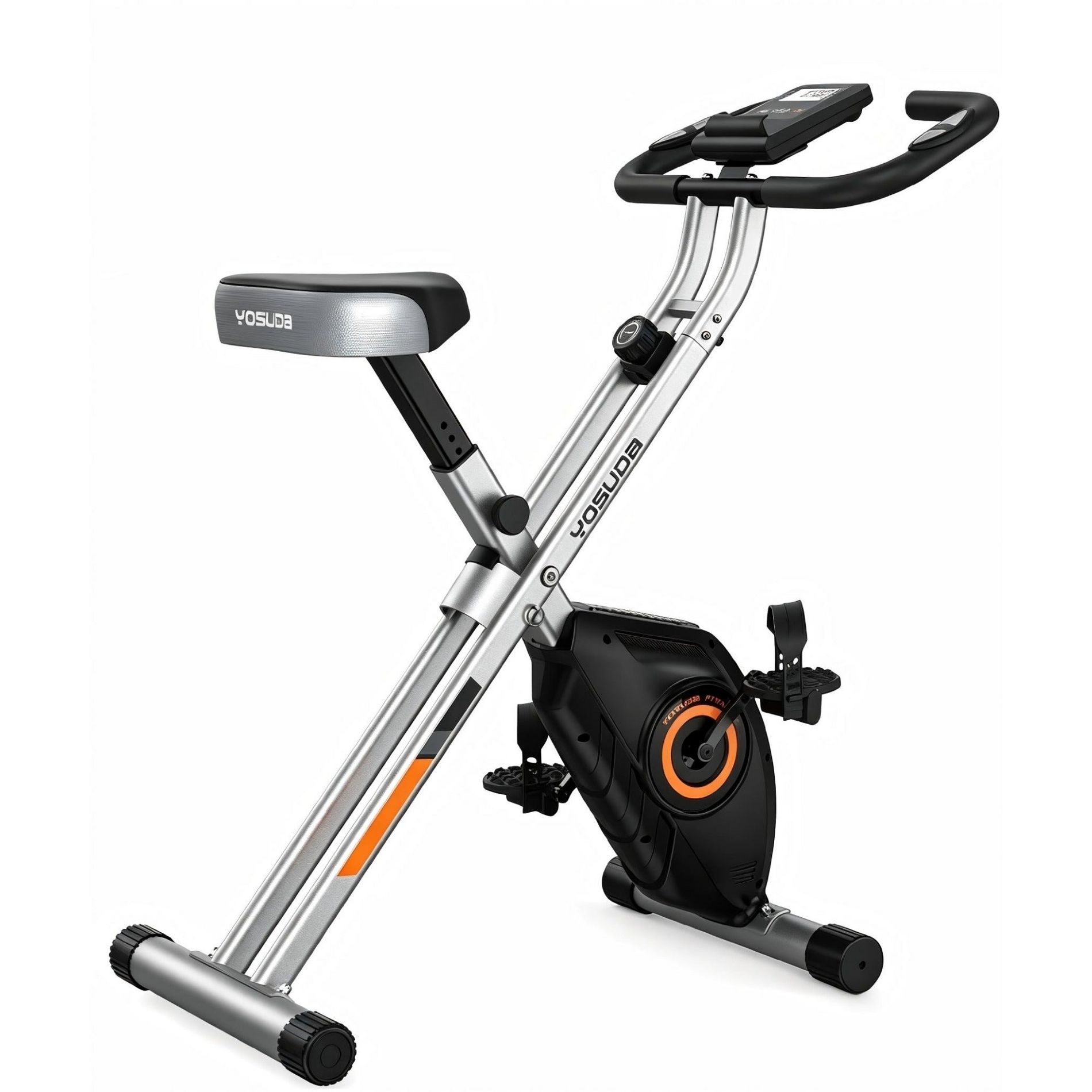 YOSUDA Folding Exercise Bike - Foldable Stationary Bike for Home Gym Workout