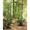 Achla Designs 99" Iron Garden Arbor, Ferro Firenze: Outdoor Climbing Plant Support, No-Tool Setup - 4 of 4
