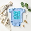 The Juniper Shop Shake Your Cotton Tail Wavy Baby Short Sleeve Bodysuit - 3 of 4