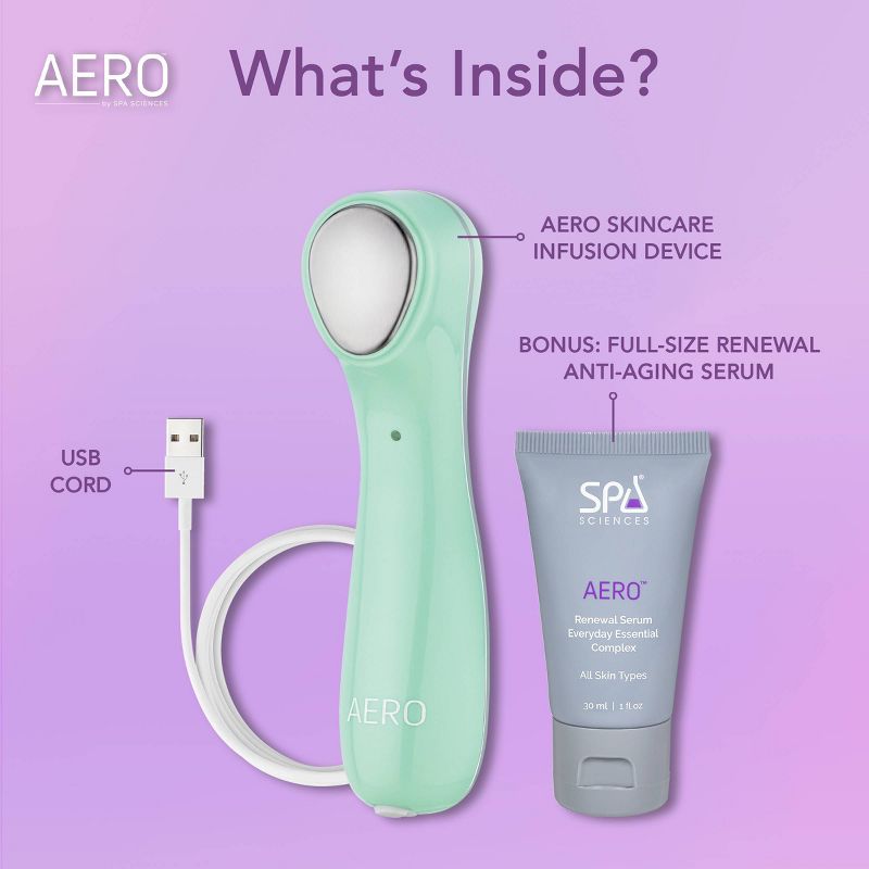 Spa Sciences AERO Renewal Serum &#38; BONUS Skincare Infusion Device for Clinical Absorption, 6 of 11