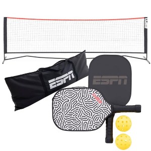 ESPN Pickleball Net Set (2 paddles, 2 balls, 1 portable net and carry bag - 1 of 4