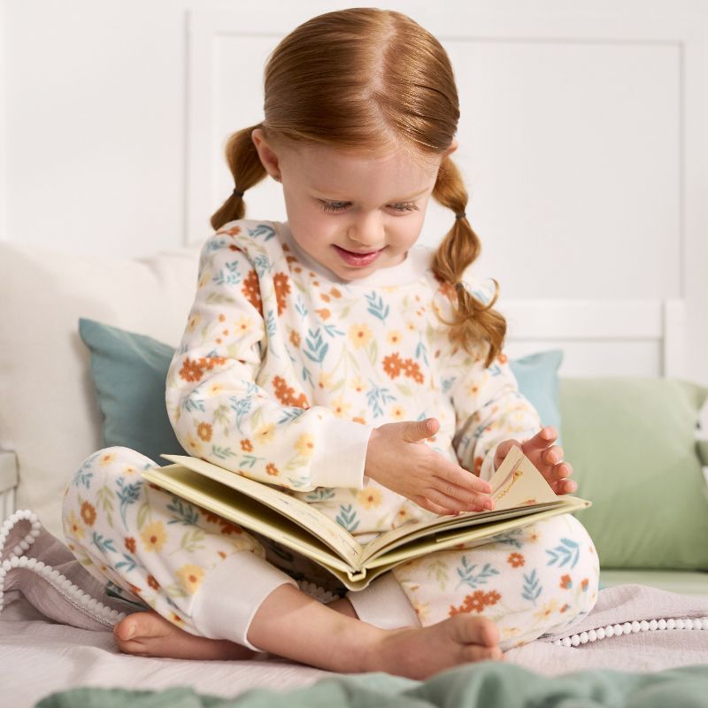 Gerber Baby and Toddler Girls' Fleece Pajamas - 2-Piece, 2 of 9