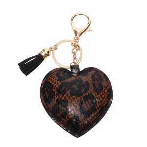 Unique Bargains Heart Handbag Charm Dark Brown Gold Tone 1 Pc - 1 of 4