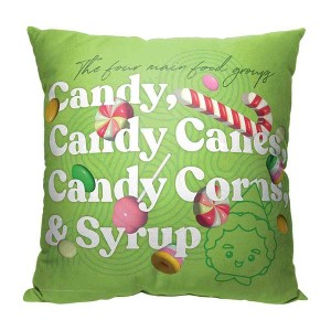 Warner Bros. Elf The Four Food Groups Throw Pillow 18x18 Inches - 1 of 2