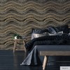 Tempaper & Co.® Travertine Removable Peel and Stick Wallpaper, Black and Gold, 28 sq ft: Contemporary Vinyl, Self-Adhesive, Wave Pattern - 2 of 4
