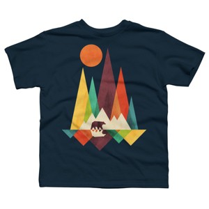 Boy's Design By Humans Mountain Bear By radiomode T-Shirt - 1 of 3