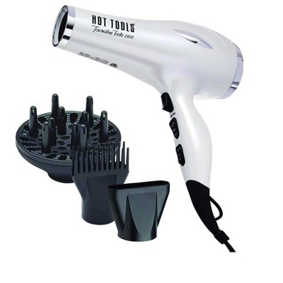 HOT TOOLS Pro Artist 2400 Turbo Ceramic + Ionic Hair Dryer  - Light Model #HO-HT7015D | Fast Dry, Lightweight