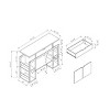 NicBex 47.25 Inch Sideboard Cabinet Modern Kitchen Buffet Storage Cabinet with Drawer and 4 Shelves,White - 3 of 4