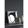 VYNXARIA 24"*24" Antique Silver Square Mirror with Floral Accents, Decorative Display Tray, Hanging Mirror, Traditional Home Decor - 2 of 4