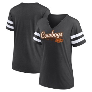 NCAA Oklahoma State Cowboys Women's V-Neck Notch T-Shirt - 1 of 3