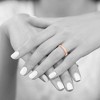 Black Bow Jewelry 3mm 14K Rose, White, or Yellow Gold Lightweight Flat Standard Fit Band - 4 of 4