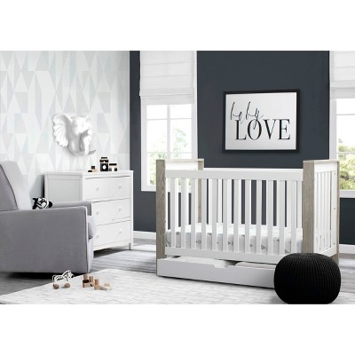 delta lancaster crib 4 in 1 white