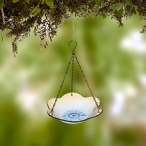 The Lakeside Collection Hanging Glass Birdbaths - 1 of 4